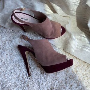 MIU MIU high heel sandals SIZE 8.5